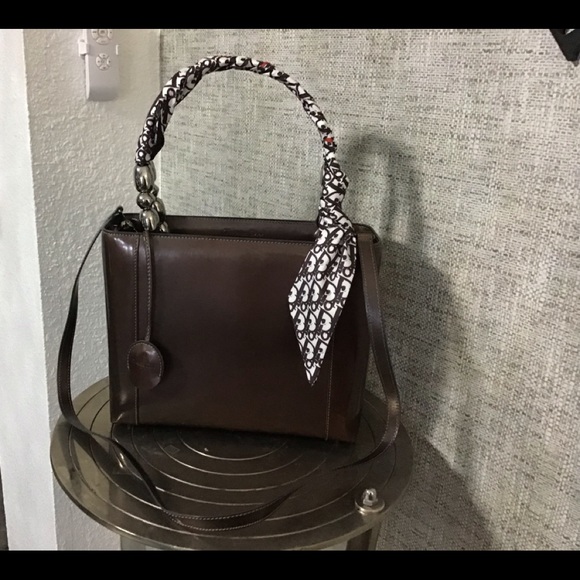 Auth Christian Dior Maris Pearl Patent Leather Bag - Picture 1 of 16